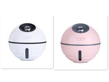 Rasmun Rechargeable Mini Humidifier with LED Light & Fan – 300ML Ultrasonic Aroma Diffuser, USB Portable, 2000mAh Battery