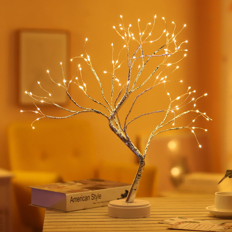 Rasmun Tree Light with Touch Switch – Adjustable Pearl Star Night Light