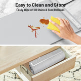 Rasmun Foldable Food Warming Mat – Electric Warming Tray with Graphene Heating, 3 Temp Settings, Touch Control, Portable Hotplate