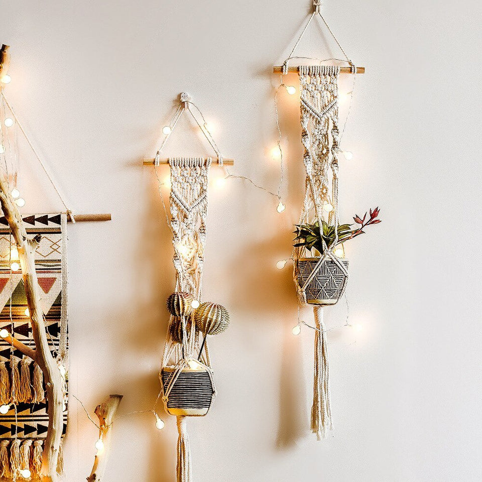 Rasmun Wall Hanging Braided Rope Basket