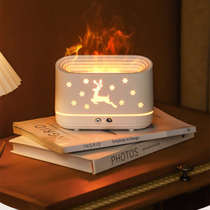 Rasmun Elk Flame Humidifier Diffuser – Quiet Aromatherapy Lamp