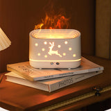 Rasmun Elk Flame Humidifier Diffuser – Quiet Aromatherapy Lamp