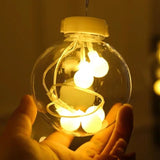 Rasmun LED Wish Orbs Curtain Lights – Star & Moon String Lighting for Room