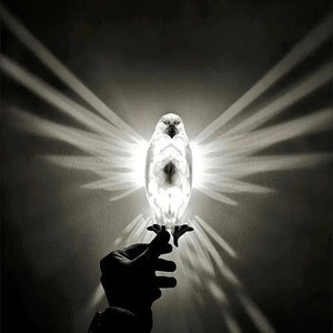 Rasmun Modern Bird Wall Lamp – 3D Owl & Eagle Projector Sconce Light | Unique Animal-Shaped Resin Home Decor Accent for Bedroom, Living Room & Gifts