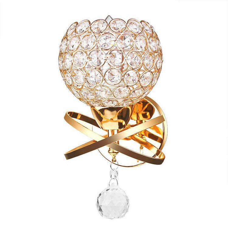 Rasmun Creative Wall Lamp – Elegant Crystal Bedroom & Bedside Lighting for Hallways, Corridors, and Home Décor