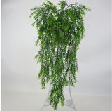 Rasmun Persian Rattan Wall Hanging – 5-Fork Artificial Green Plant for Home & Office Décor, 85cm Long