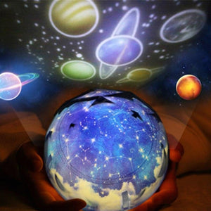 Rasmun Galaxy Projector Lamp – 2-in-1 Star Night Light with 3 Projection Themes, Rechargeable LED for Kids, Bedroom & Party Decor
