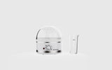 Rasmun Mini Plug-in Steam Egg Boiler – 7-Egg Cooker with Stainless Steel Plate, Overheat Protection & Adjustable Hardness