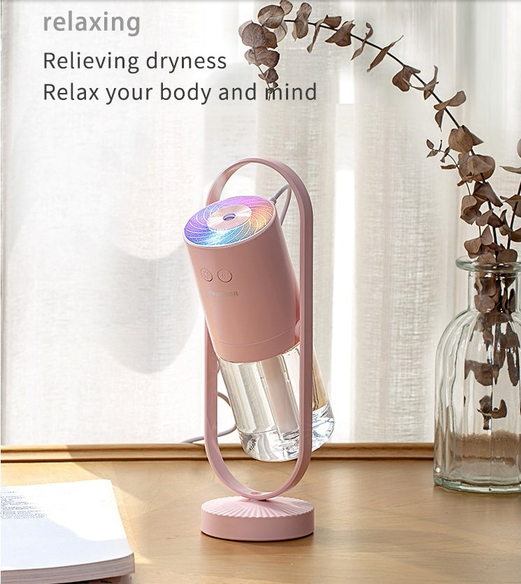 Rasmun Magic Shadow USB Air Humidifier with Projection Night Light – Ultrasonic Car & Home Mini Air Purifier
