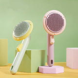 Rasmun Cat Brush – Handheld Steel Wire Self-Cleaning Pet Comb