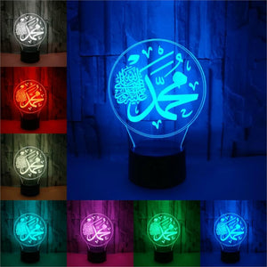 Rasmun 3D Religious Night Light – LED Touch & Remote Control | 7/16 Colors, USB Powered, Acrylic Lamp for Kids & Home Décor