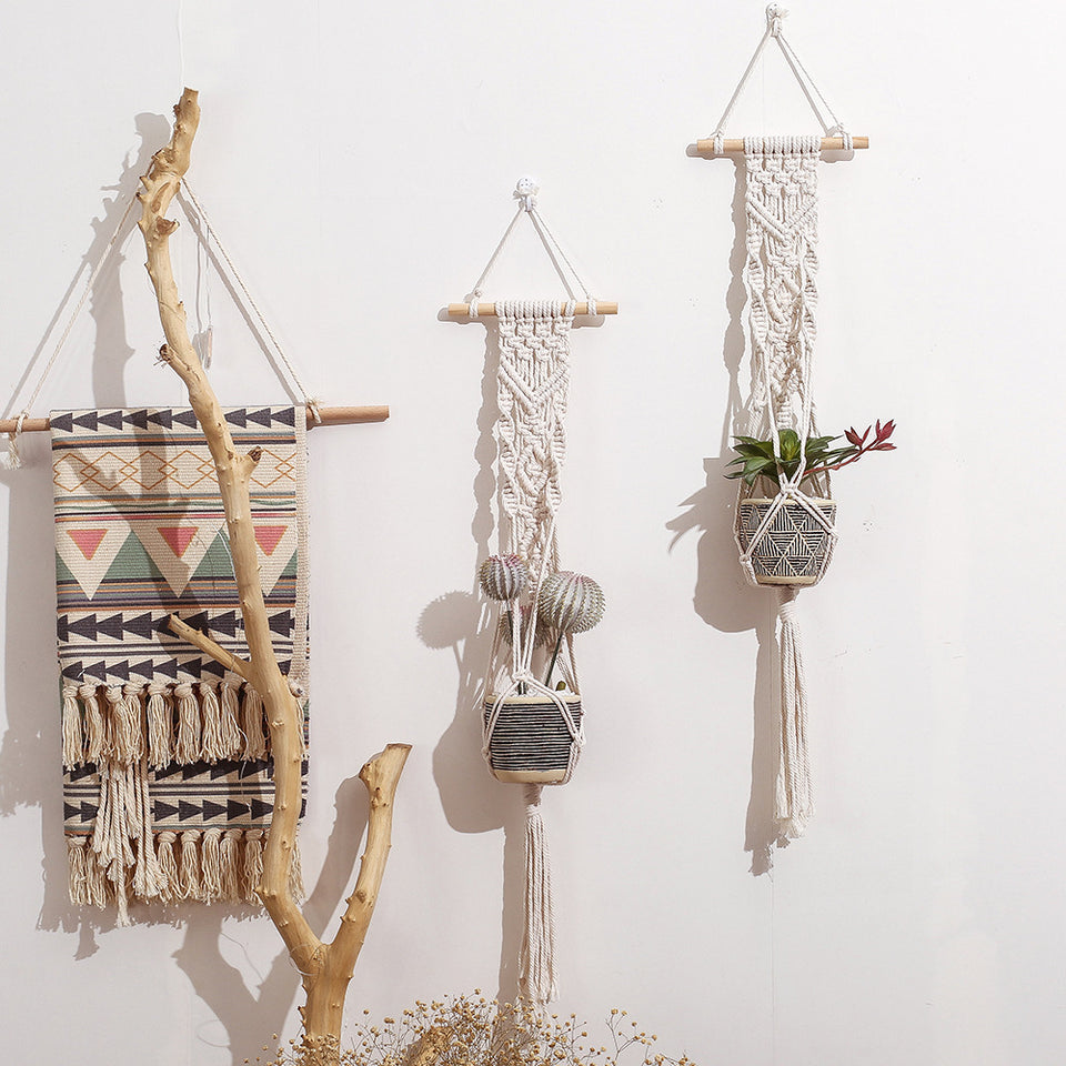 Rasmun Wall Hanging Braided Rope Basket