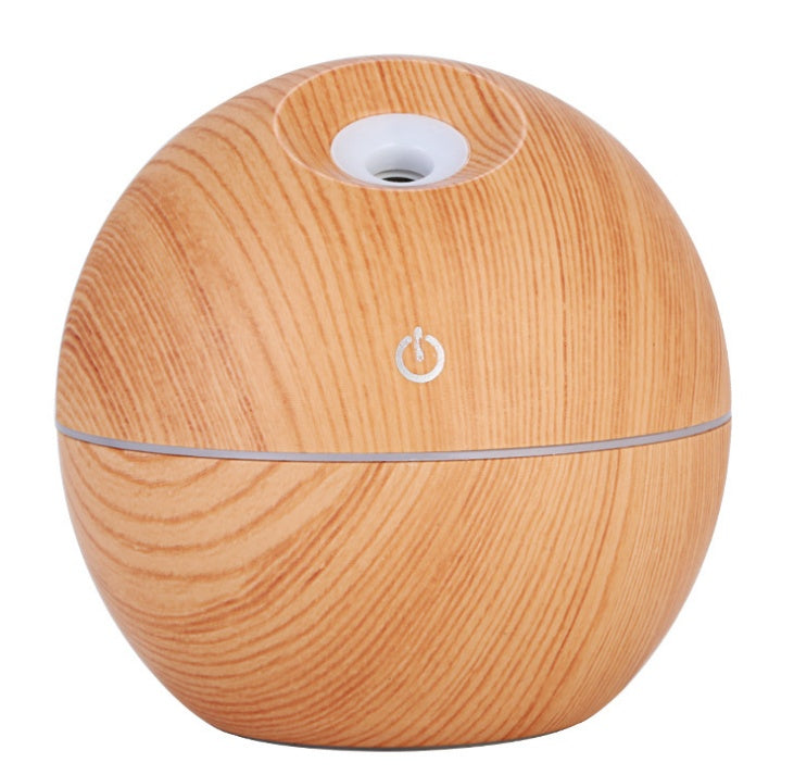 Rasmun USB Ultrasonic Essential Oil Diffuser & Humidifier – 130ml Air Purifier with 7-Color LED Night Light for Home, Office, Baby Room