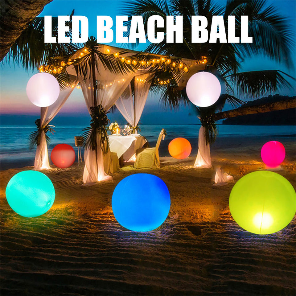 Rasmun LED RGB Light Emitting Balloon – Remote Control PVC Round Glow Ball for Parties, Events, and Home Decor