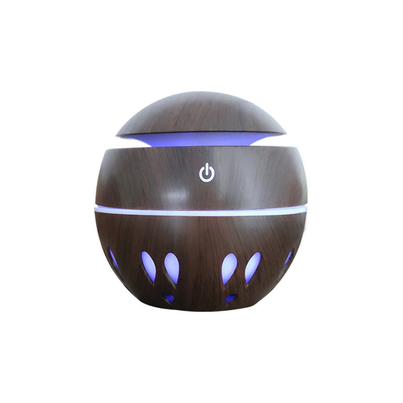 Rasmun USB Ultrasonic Essential Oil Diffuser & Humidifier – 130ml Air Purifier with 7-Color LED Night Light for Home, Office, Baby Room