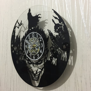 Rasmun Acrylic Vinyl Wall Clock – 12" Round Decorative Silent Clock for Bedroom, Living Room, Study, or Kitchen – Fun Cartoon Style