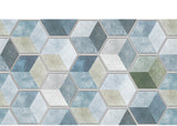 Rasmun Self-Adhesive Waterproof 3D Hexagon Wall Sticker – Peel and Stick PVC Wallpaper for Kitchen, Bathroom, Floor & Wall Décor, 60x100cm Sheet