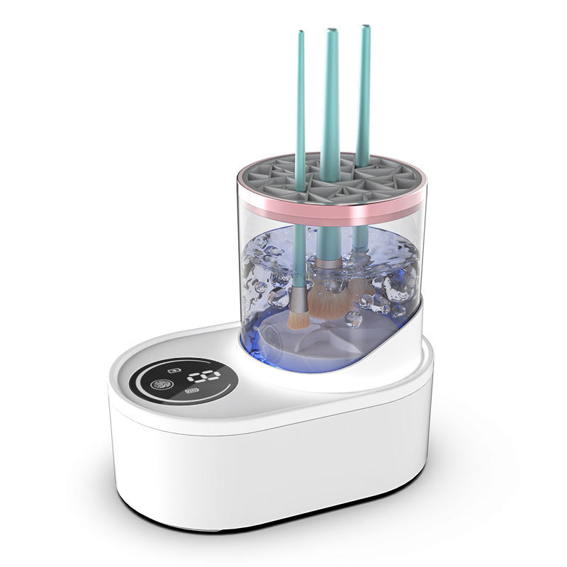 Rasmun Electric Makeup Brush Cleaner – Rechargeable Automatic Cleaning & Drying Station with Disinfecting Function for All Brush Types