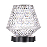Rasmun Diamond Crystal LED Touch Table Lamp – USB Rechargeable Night Light with Dimmable Colors for Bedroom, Wedding & Restaurant Decor