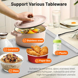 Rasmun Foldable Food Warming Mat – Electric Warming Tray with Graphene Heating, 3 Temp Settings, Touch Control, Portable Hotplate