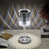Rasmun Crystal Table Lamp – 3-Way Dimmable Touch Control LED Night Light, Elegant Diamond Design for Home, Bedroom & Hotel Decor