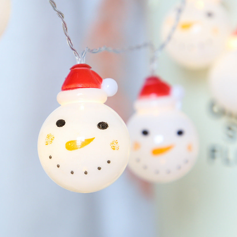 Rasmun Snowman String Lights – Christmas Decoration LED Fairy Lights with Battery, USB, or Remote Control