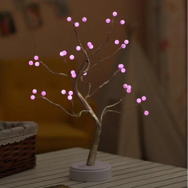 Rasmun Tree Light with Touch Switch – Adjustable Pearl Star Night Light