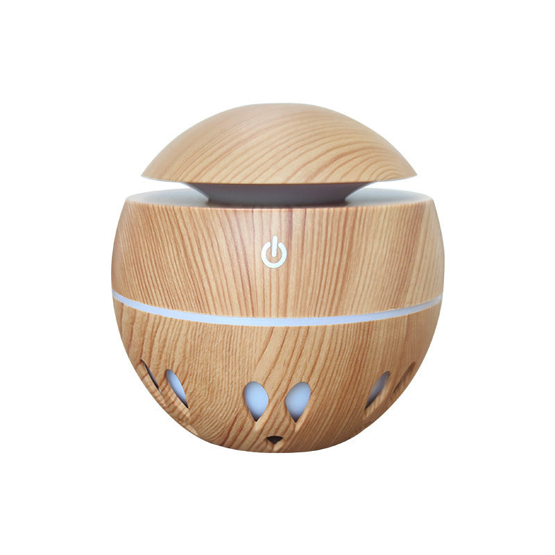 Rasmun USB Ultrasonic Essential Oil Diffuser & Humidifier – 130ml Air Purifier with 7-Color LED Night Light for Home, Office, Baby Room