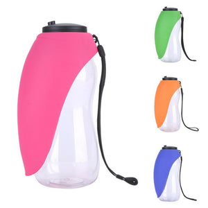 Rasmun Portable Pet Dog Water Bottle – 680ml Leak-Proof Outdoor Feeder