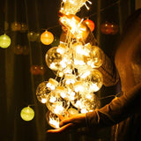 Rasmun LED Wish Orbs Curtain Lights – Star & Moon String Lighting for Room