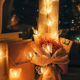 Rasmun 3M 20-LED Butterfly String Lights – Battery-Powered Christmas Fairy Lights