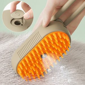 Rasmun 3-in-1 Cat & Dog Steam Brush | Electric Grooming Comb
