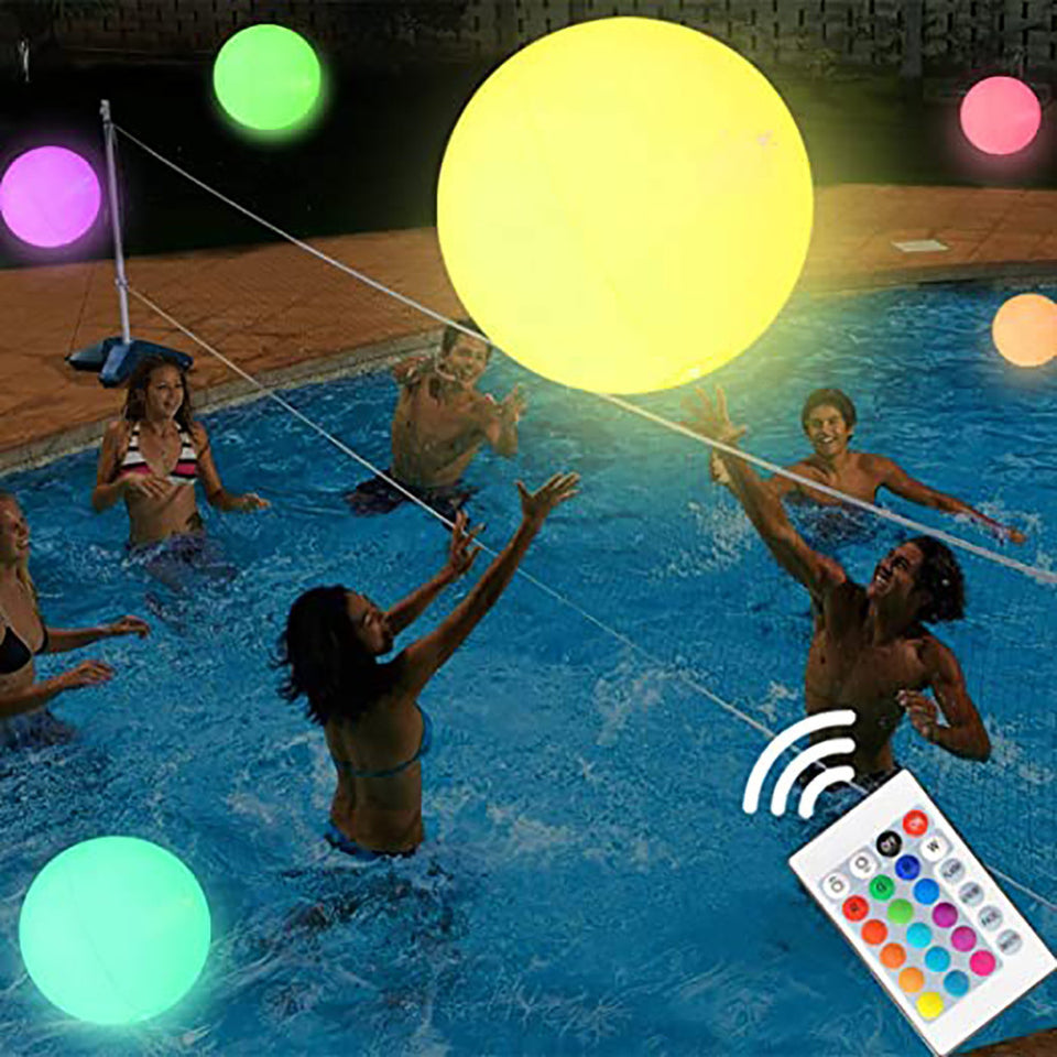 Rasmun LED RGB Light Emitting Balloon – Remote Control PVC Round Glow Ball for Parties, Events, and Home Decor