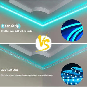 Rasmun Flexible Silicon Neon Light RGB With Remote Control Waterproof Light Strip