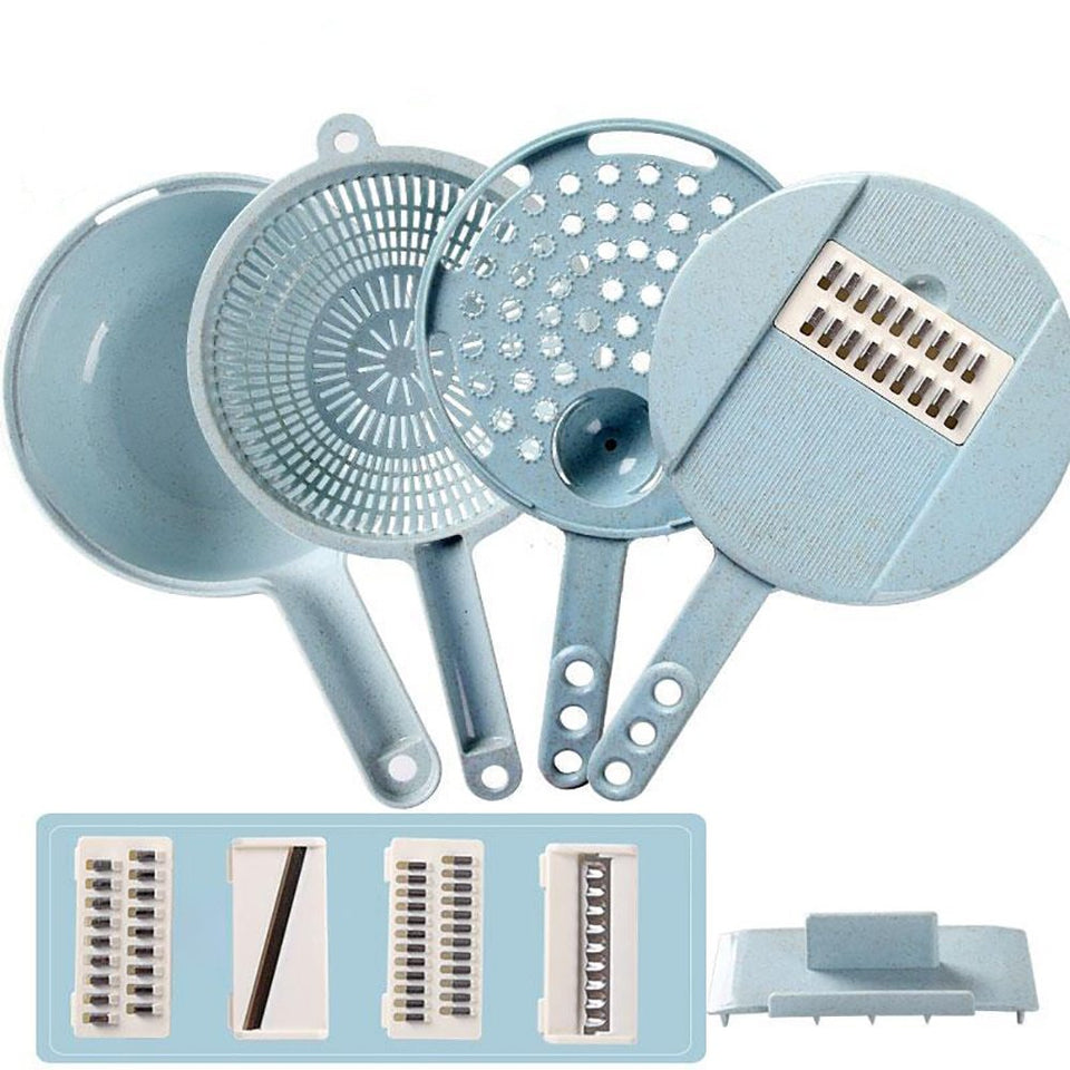 Rasmun 8-in-1 Mandoline Slicer Multi-Function Vegetable Cutter