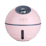 Rasmun Rechargeable Mini Humidifier with LED Light & Fan – 300ML Ultrasonic Aroma Diffuser, USB Portable, 2000mAh Battery