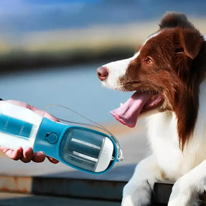 Rasmun 3-in-1 Dog Water Bottle | Portable Pet Cup & Food Box