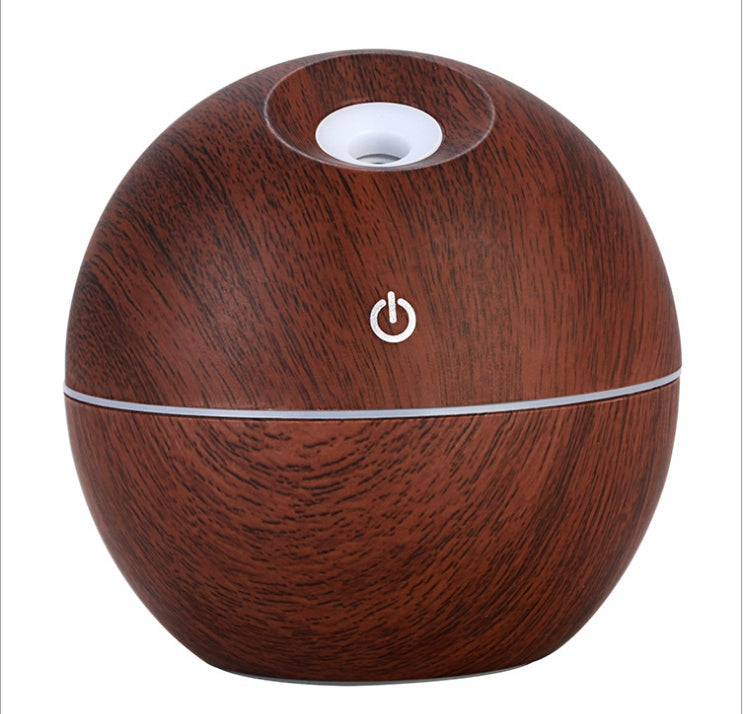 Rasmun USB Ultrasonic Essential Oil Diffuser & Humidifier – 130ml Air Purifier with 7-Color LED Night Light for Home, Office, Baby Room