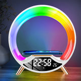 Rasmun O Light – 3-in-1 Wireless Charging Night Light with Bluetooth Speaker, Alarm Clock & Sunrise Wake-Up Lamp
