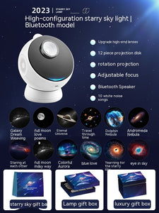 Rasmun Star Light Projector – Galaxy Ambience Light with Bluetooth & Meteor Mode, Built-in Battery, Ideal for Bedroom & Parties