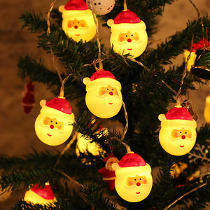 Rasmun Snowman String Lights – Christmas Decoration LED Fairy Lights with Battery, USB, or Remote Control