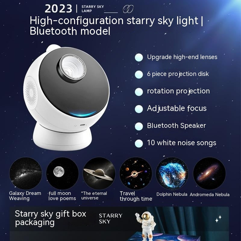 Rasmun Star Light Projector – Galaxy Ambience Light with Bluetooth & Meteor Mode, Built-in Battery, Ideal for Bedroom & Parties
