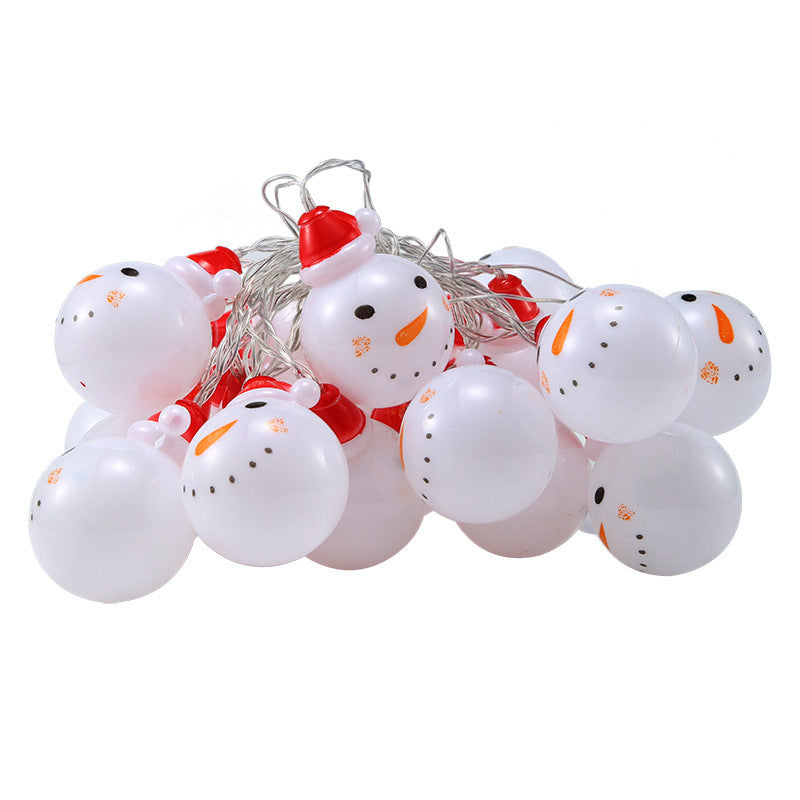 Rasmun Snowman String Lights – Christmas Decoration LED Fairy Lights with Battery, USB, or Remote Control