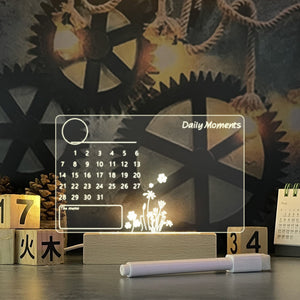 Rasmun Creative LED Note Board Night Light – USB Message Board with Pen, Holiday Gift & Home Decor Lamp
