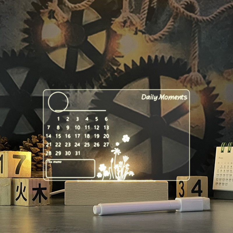 Rasmun Creative LED Note Board Night Light – USB Message Board with Pen, Holiday Gift & Home Decor Lamp