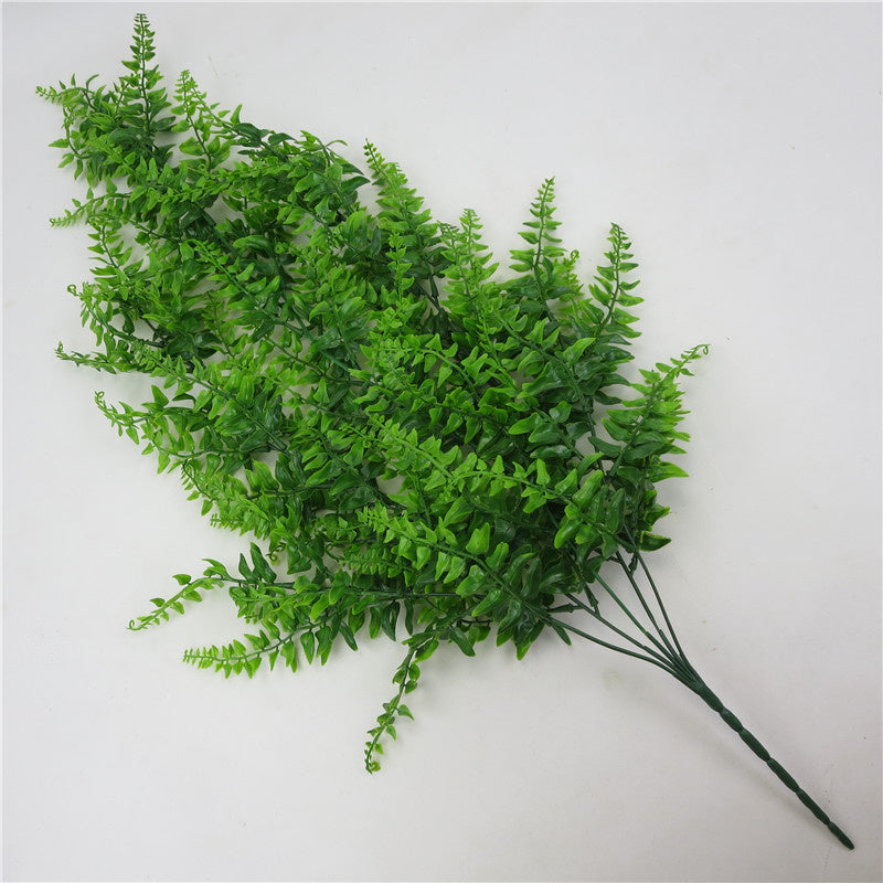 Rasmun Persian Rattan Wall Hanging – 5-Fork Artificial Green Plant for Home & Office Décor, 85cm Long