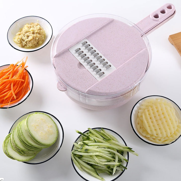 Rasmun 8-in-1 Mandoline Slicer Multi-Function Vegetable Cutter