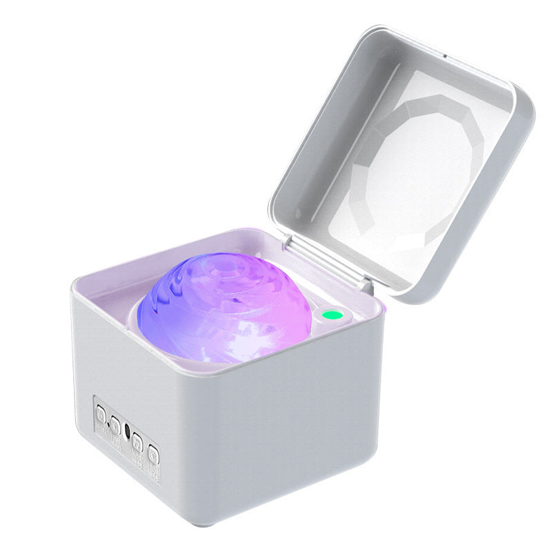 Rasmun USB Galaxy Projector – Rechargeable Laser Starry Sky Night Light with Remote for Bedroom, Parties & Ambience Lighting