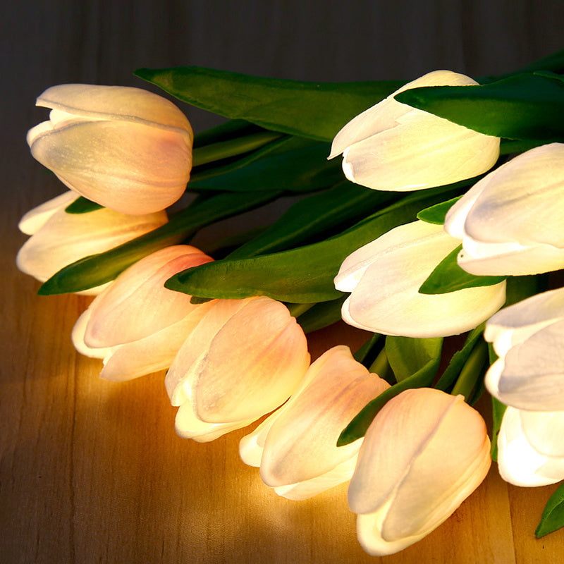 Rasmun LED Tulip Flower Night Light – Artificial Flowerpot Table Lamp for Home, Bedroom & Gift Decoration