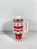Rasmun 1200ml Insulated Stainless Steel Tumbler with Handle and Straw